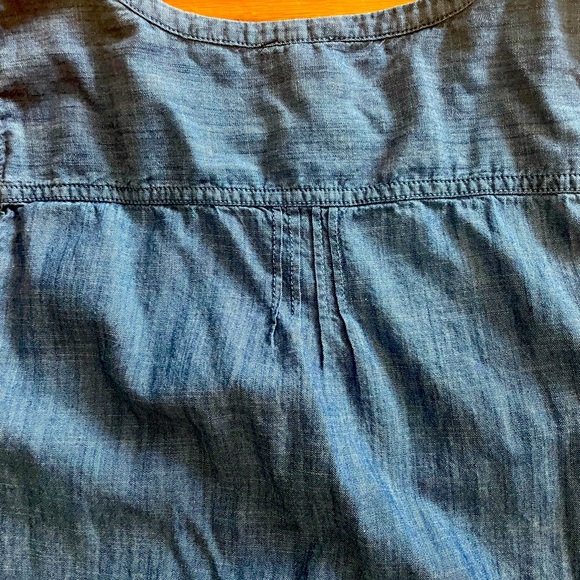 Talbots sleeveless chambray shift dress size 16 - Picture 5 of 7